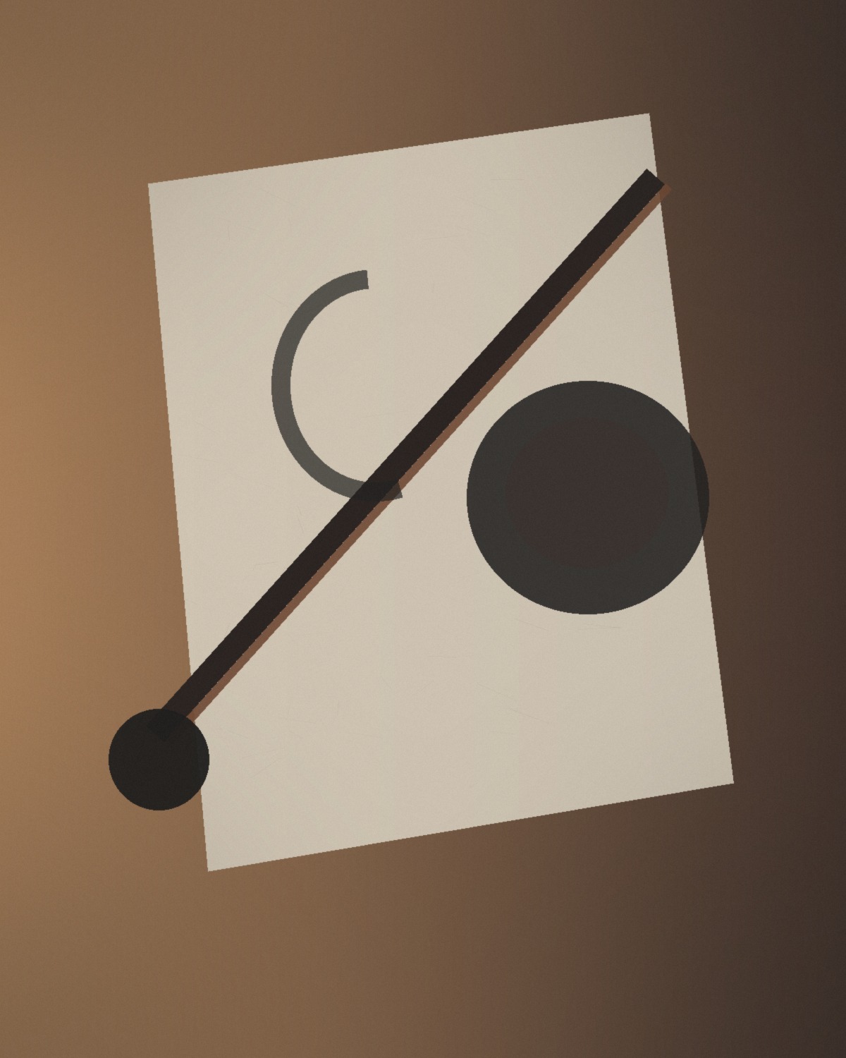 Calligraphy brush, ink stone, and paper